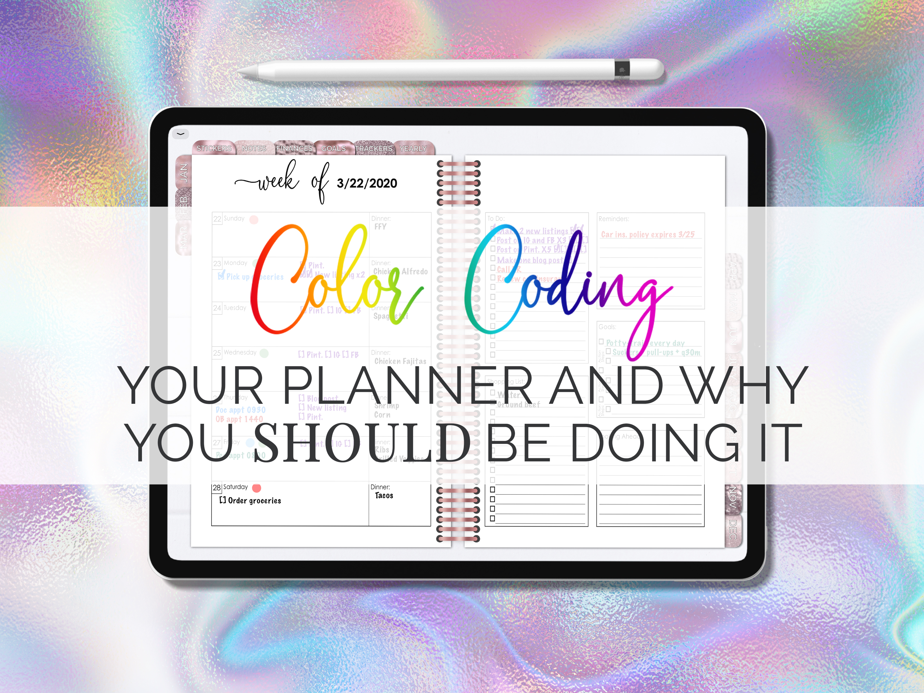 Color Coding Your Planner and Why You Should Be Doing It