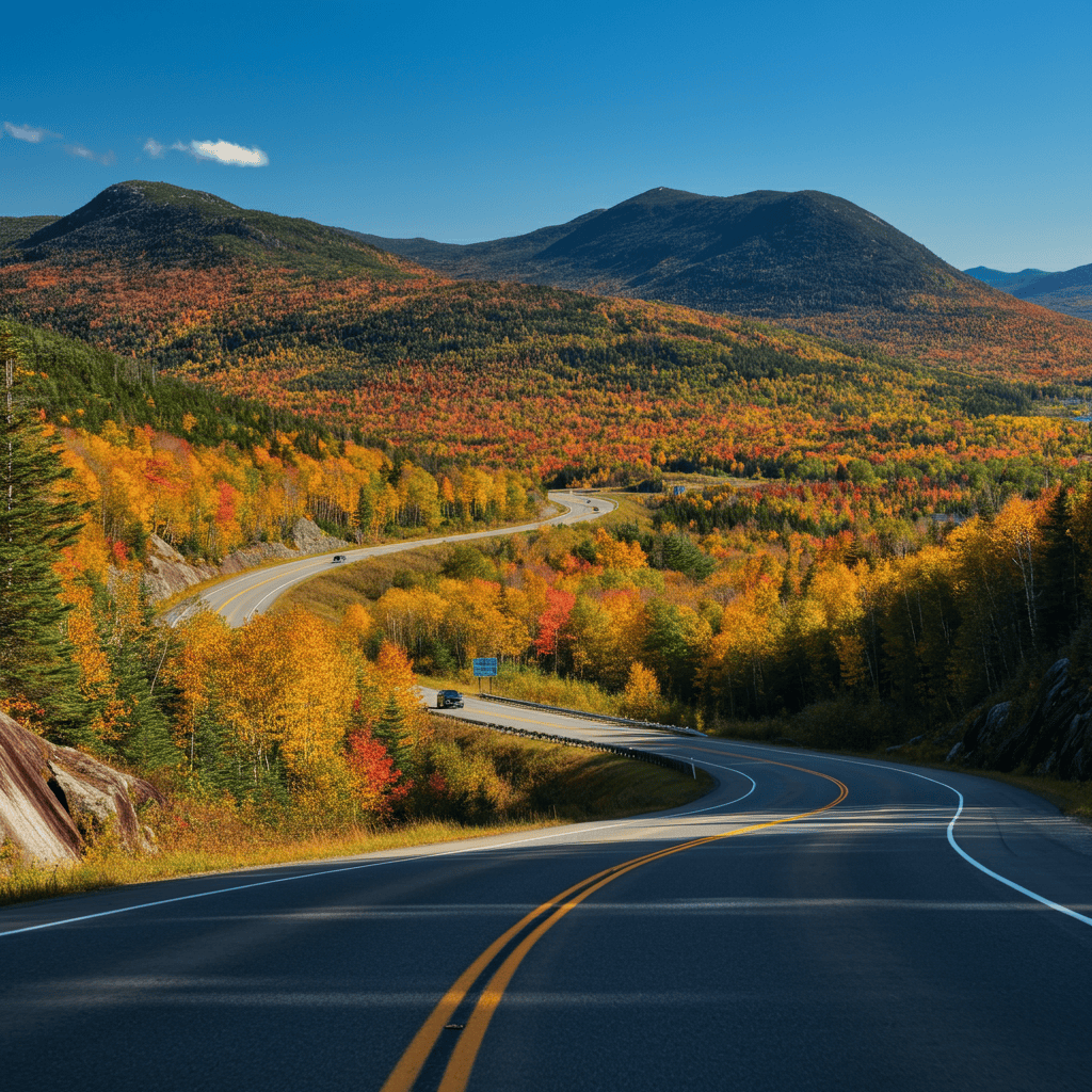 image of Kancamagus Highway, New Hampshire fall colors